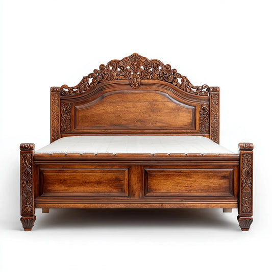 Doppelbett Bettgestell Braun 180 x 200 cm Mangoholz massiv rechteckig