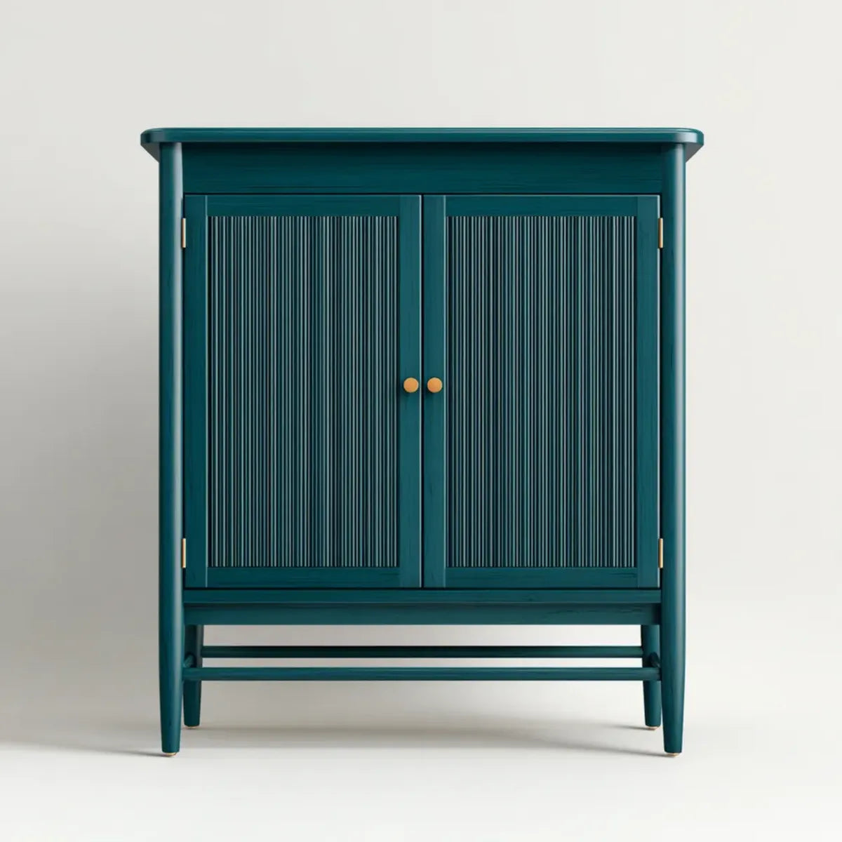 Wohnzimmerschrank Dunkelpetrol 90 x 40 x 120 cm aus MDF rechteckig mit 2 Türen