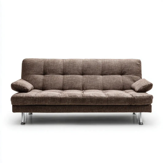 Schlafsofa 3-Sitzer Braun 180 x 85 x 83 cm Polyester Rechteckig